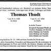 Thudt Thomas 1925-1998 Todesanzeige